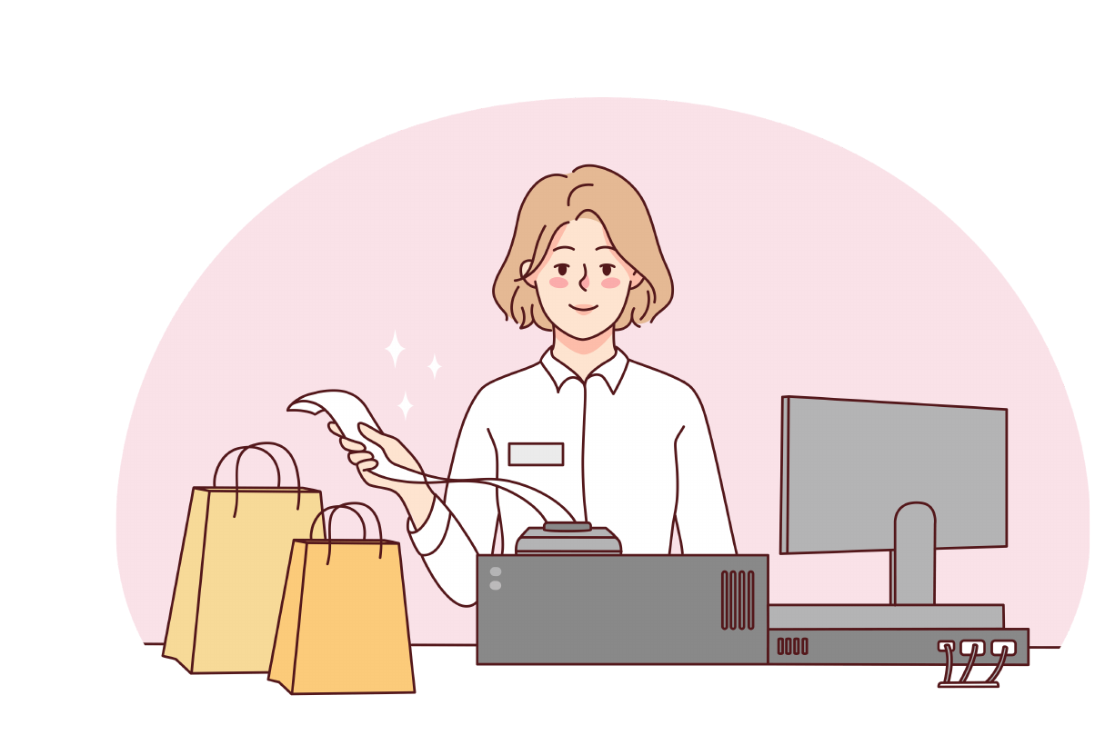 Seller checkout illustration