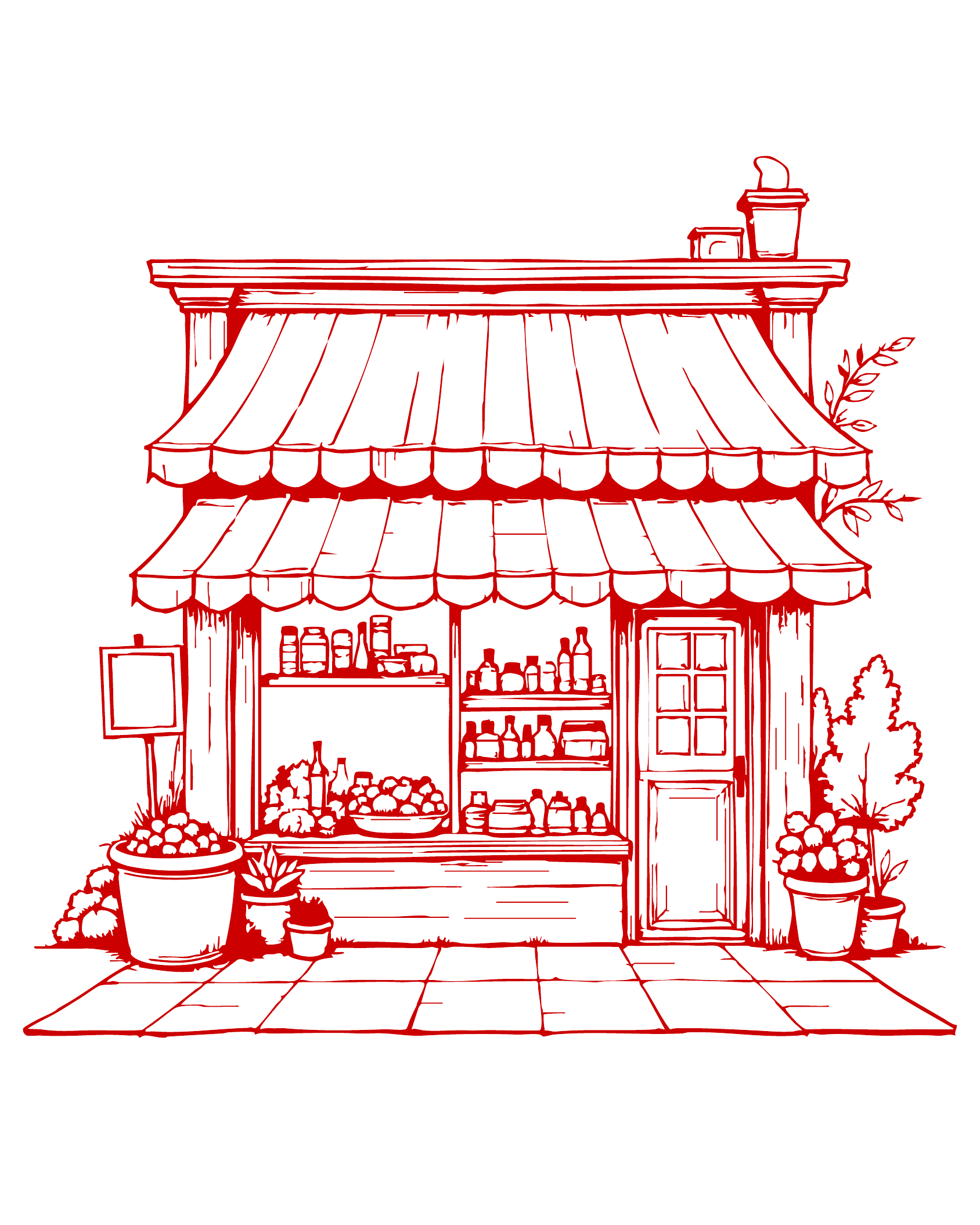 Online store illustration