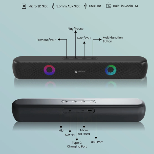 Bluetooth Soundbar - Portronics