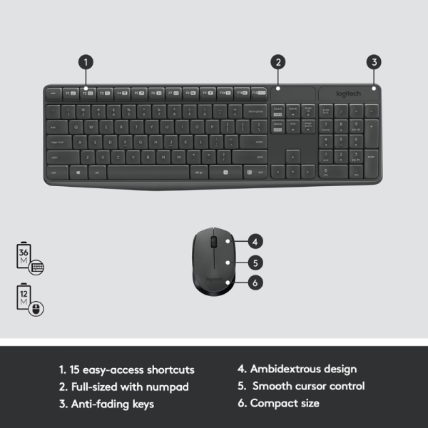 Keyboard & Mouse Combo - Logitech