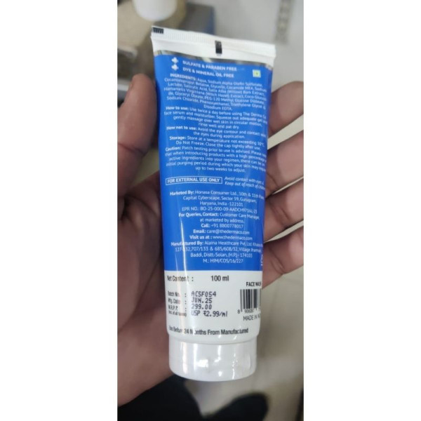 Face Wash Gel - The Derma Co
