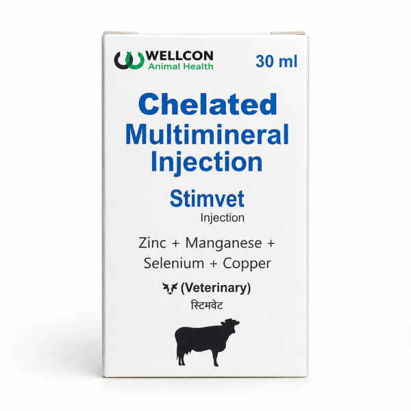Stimvet Chelated Multimineral Injection 30ml for Cattle | Wellcon Animal Health Image