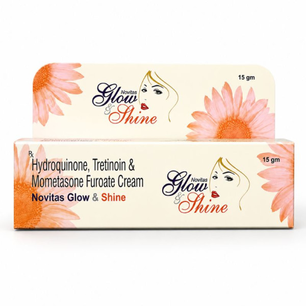 Novitas Glow & Shine Cream 15g – Hydroquinone Tretinoin Mometasone Image