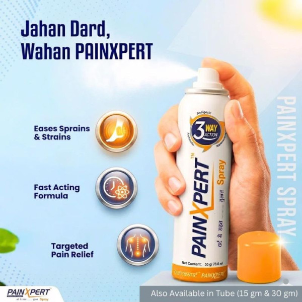 PainXpert Spray 55g/78.6ml – Fast Acting Pain Relief Spray Image