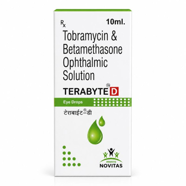 TERABYTE D Tobramycin & Betamethasone Eye Drops 10 ml Image