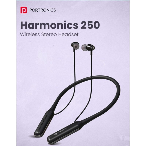 Portronics Harmonics 250 Wireless Sports Bluetooth Neckband Headset Image